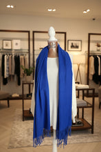 Load image into Gallery viewer, Royal Blue Soft Fringed Scarf
