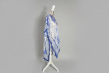 Load image into Gallery viewer, White and Royal Blue Kimono
