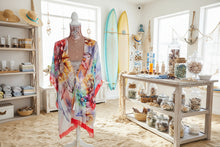 Load image into Gallery viewer, Red Multicolour Kimono
