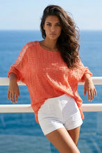 Load image into Gallery viewer, Coral Sequin Silk Top
