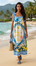 Load image into Gallery viewer, Linda Tie Shoulder Long Dress
