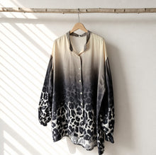 Load image into Gallery viewer, Beige Grey And Black Animal Print Shirt
