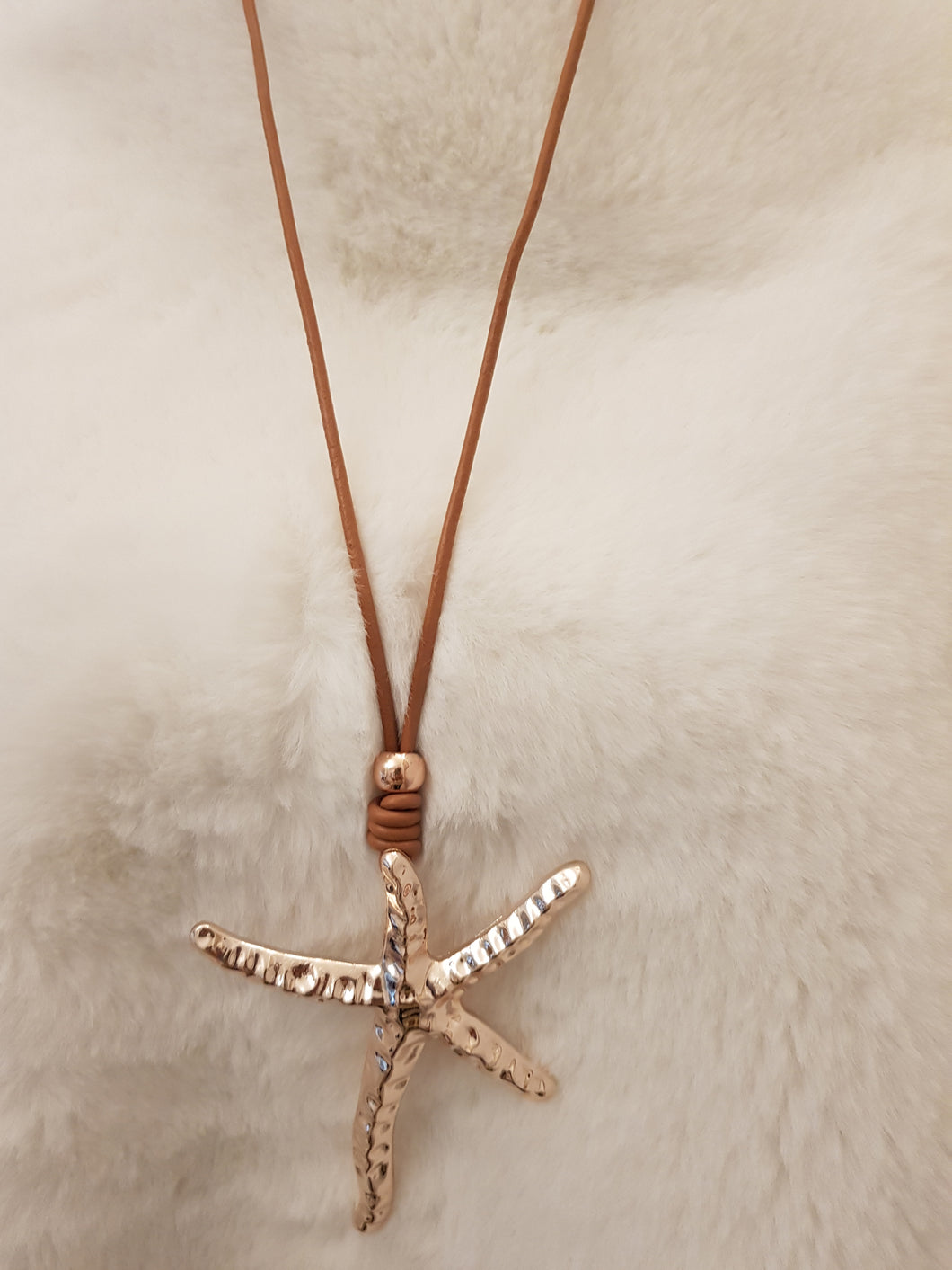 Rose Gold Effect Star Necklace