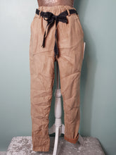 Load image into Gallery viewer, Italian mocha suede plain stretch trouser
