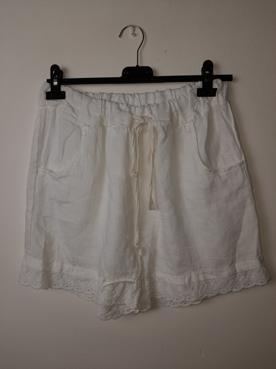 White linen Shorts 8/12