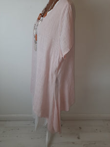 Baby Pink Layered Cotton Dress