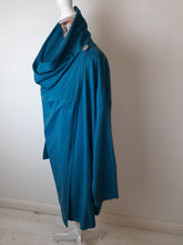 Load image into Gallery viewer, Italian Teal Wrap Around Cowl Neck
