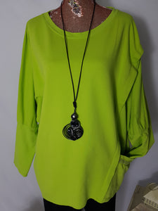 Lime Green Sweat Top