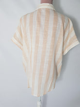 Load image into Gallery viewer, Fine Cotton Peach And Cream Top
