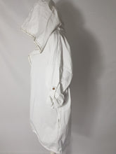 Load image into Gallery viewer, Italian White Sequin XO Hooded Jacket
