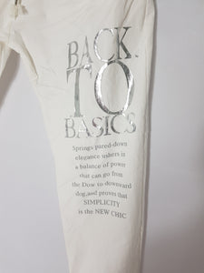 Cream magic Trouser Back to Basics Logo Leg 10/16