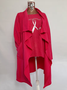 Cerise Waterfall Jacket