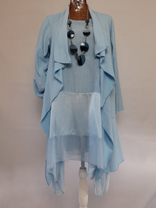 Baby Blue Waterfall Jacket