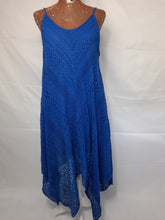 Load image into Gallery viewer, Royal Blue Handkerchief dress
