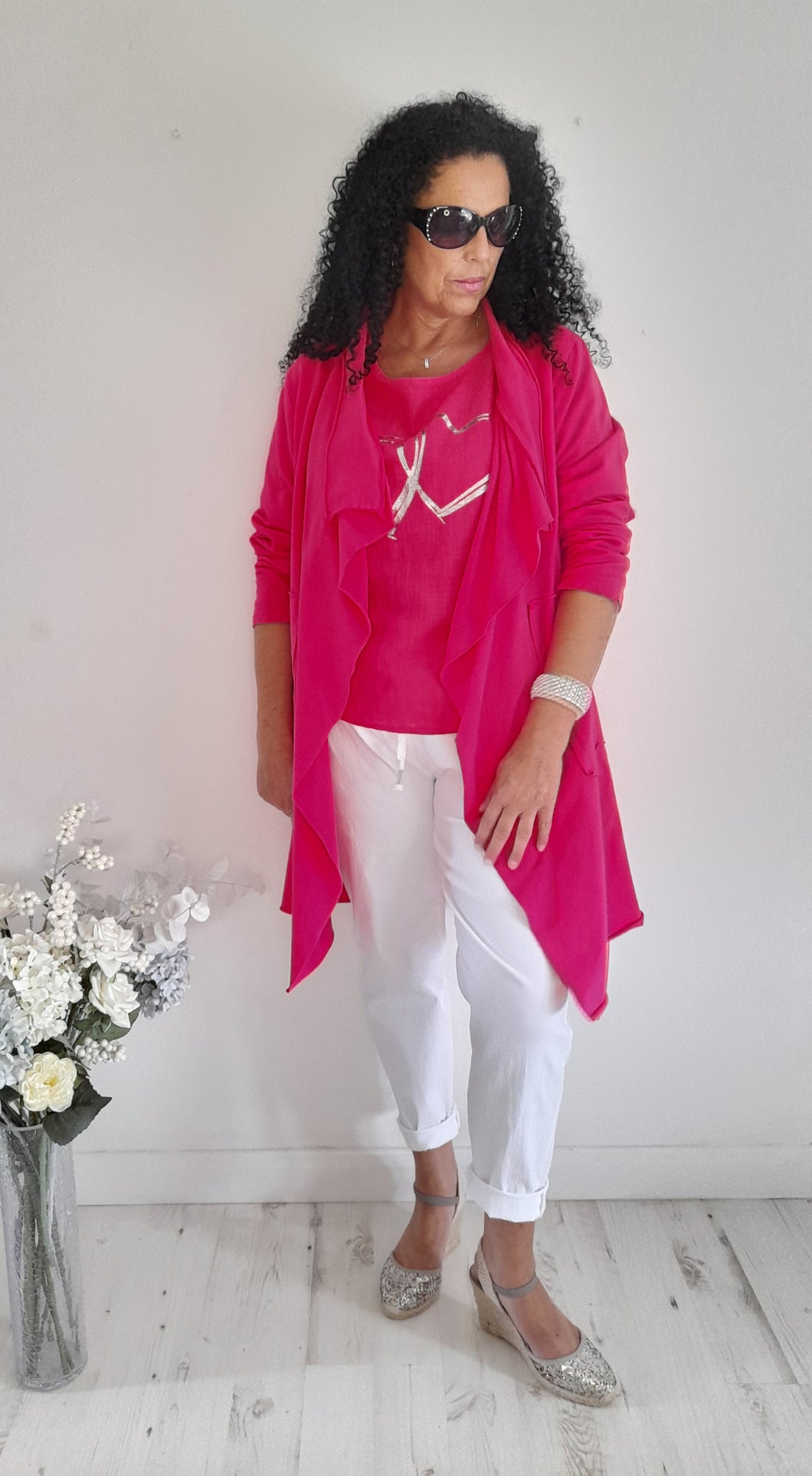 Cerise Waterfall Jacket