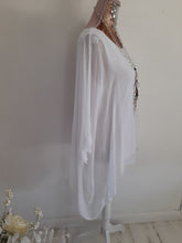 Load image into Gallery viewer, White Silk Batwing Top
