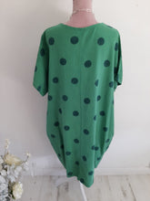 Load image into Gallery viewer, Green Cotton Spot Dress
