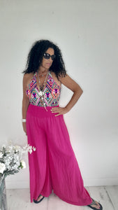 Cerise Palazzo Trousers