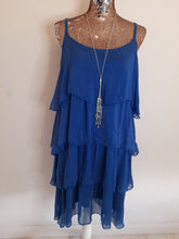 Load image into Gallery viewer, Royal Blue Silk Layered Dress
