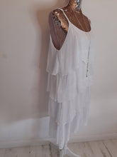 Load image into Gallery viewer, White Silk Layered Dress
