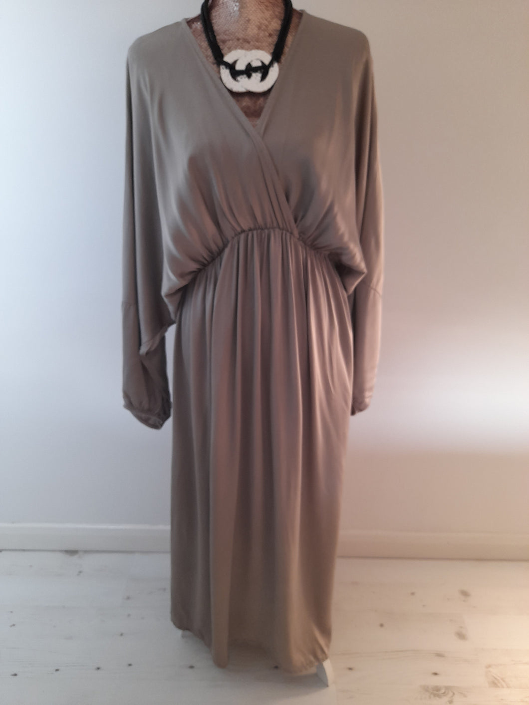 Mocha Satin Dress