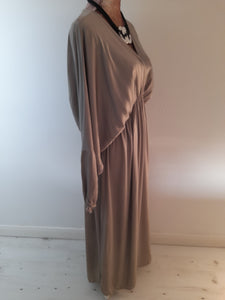 Mocha Satin Dress