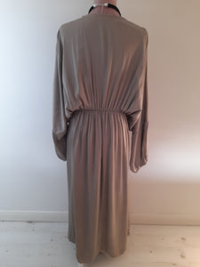 Mocha Satin Dress