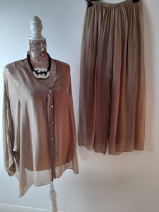 Bronze Silk Shirt