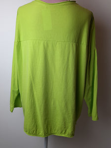 Lime Green Long Sleeve Top